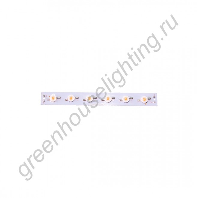 LED сборка линейная из 6 светодиодов полного спектра общей мощностью 18Вт