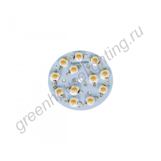 LED фитосборка круглая на 3-ваттных светодиодах общей мощностью 36Вт